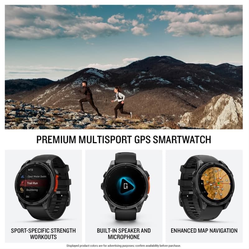 Garmin fenix 8 side view
