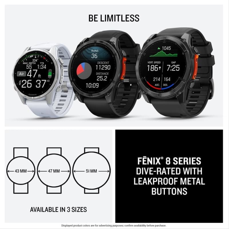 Garmin fenix 8 on wrist