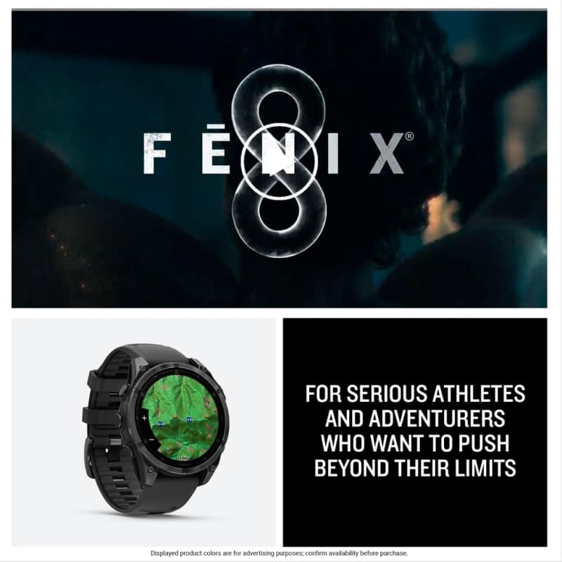 Garmin fenix 8 display detail