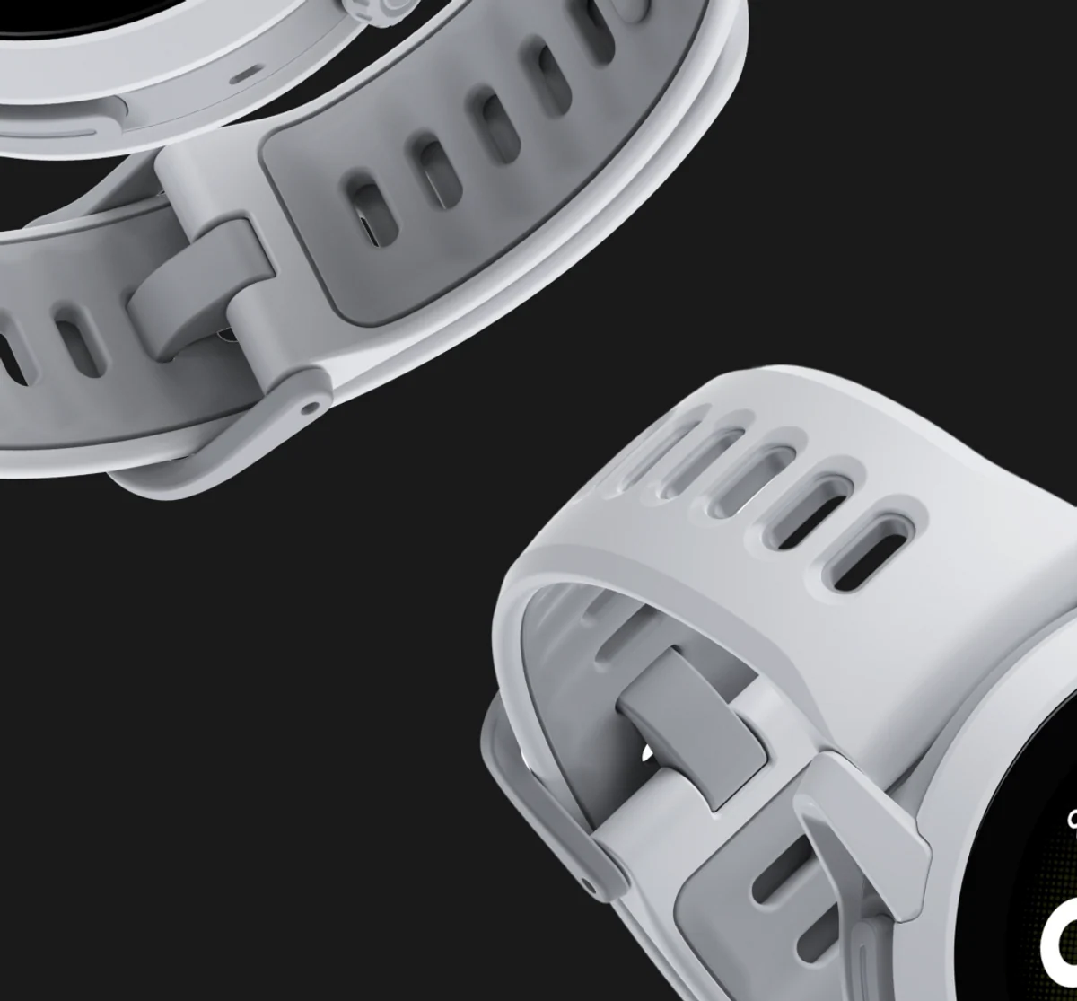 COROS PACE 4 silicone band and case detail