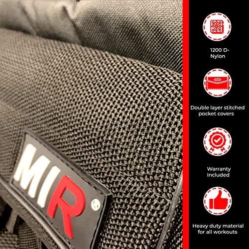 Mir Short Weighted Vest fabric and construction detail