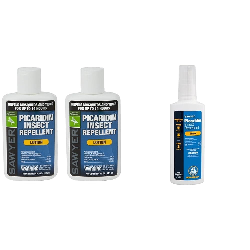 Sawyer 20% Picaridin Insect Repellent 4oz lotion twin pack