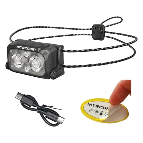 Nitecore NU25 UL ultralight rechargeable headlamp in black