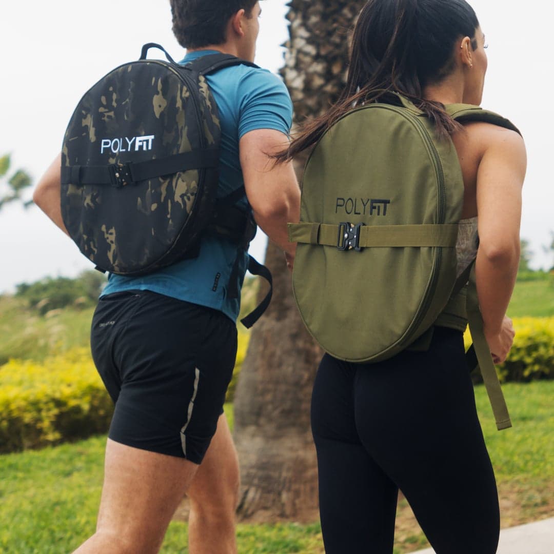Polyfit PL8 Weighted Backpack with Olympic plate