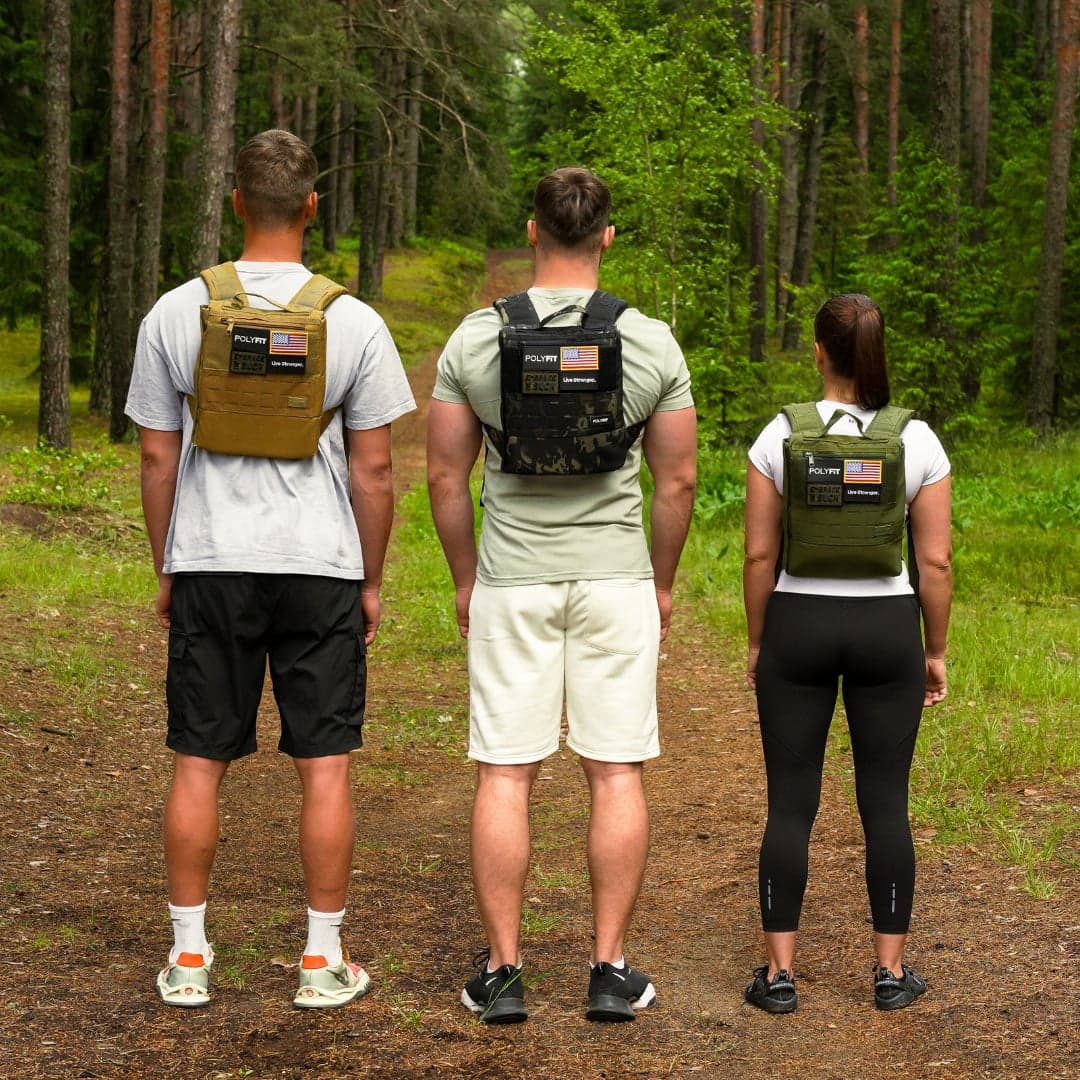 Polyfit Rucking Backpack 2.0 worn during a ruck