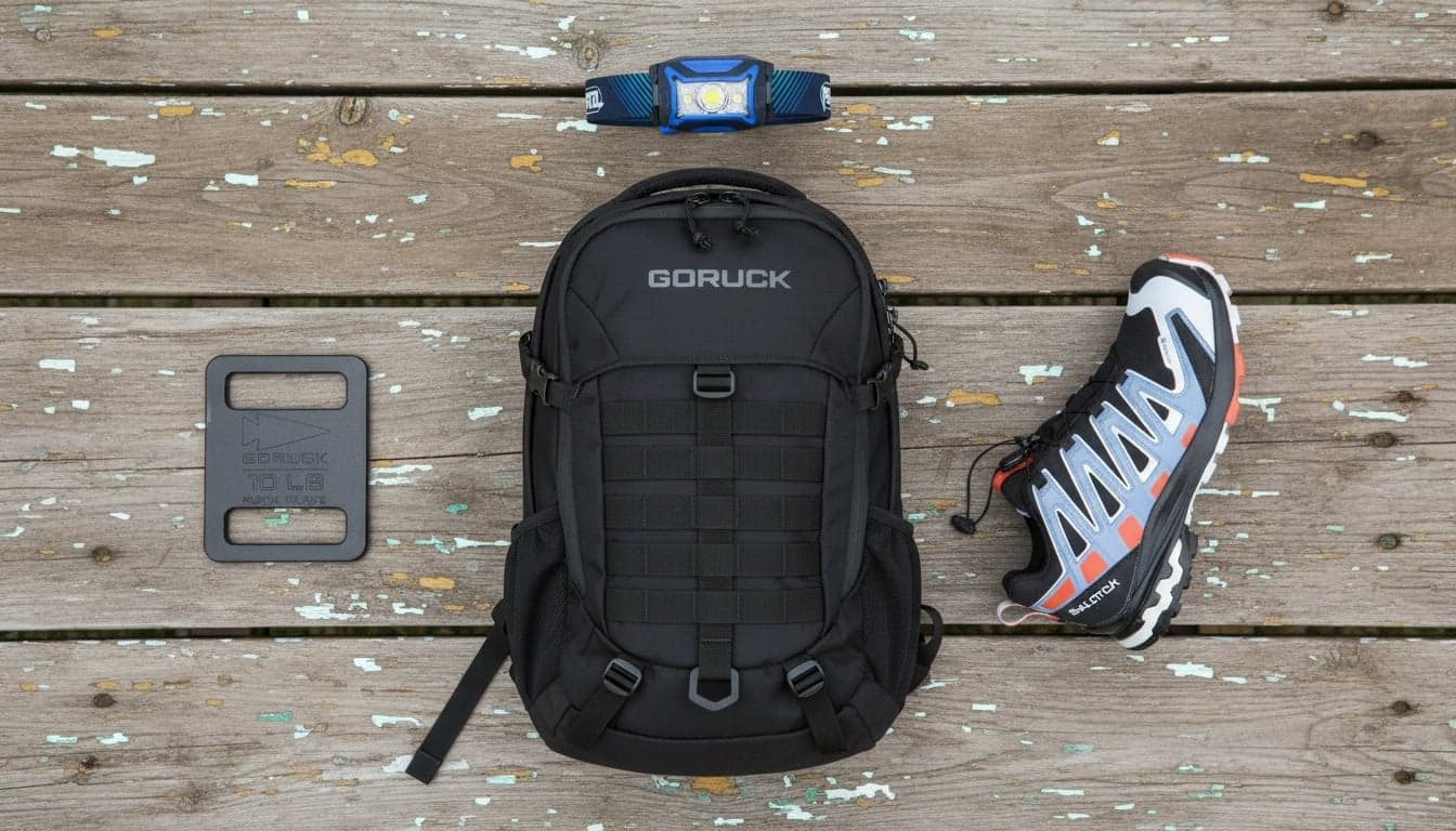 GORUCK Event Day gear flat lay
