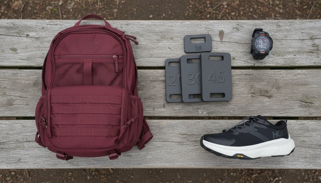 Longevity Athlete gear flat lay