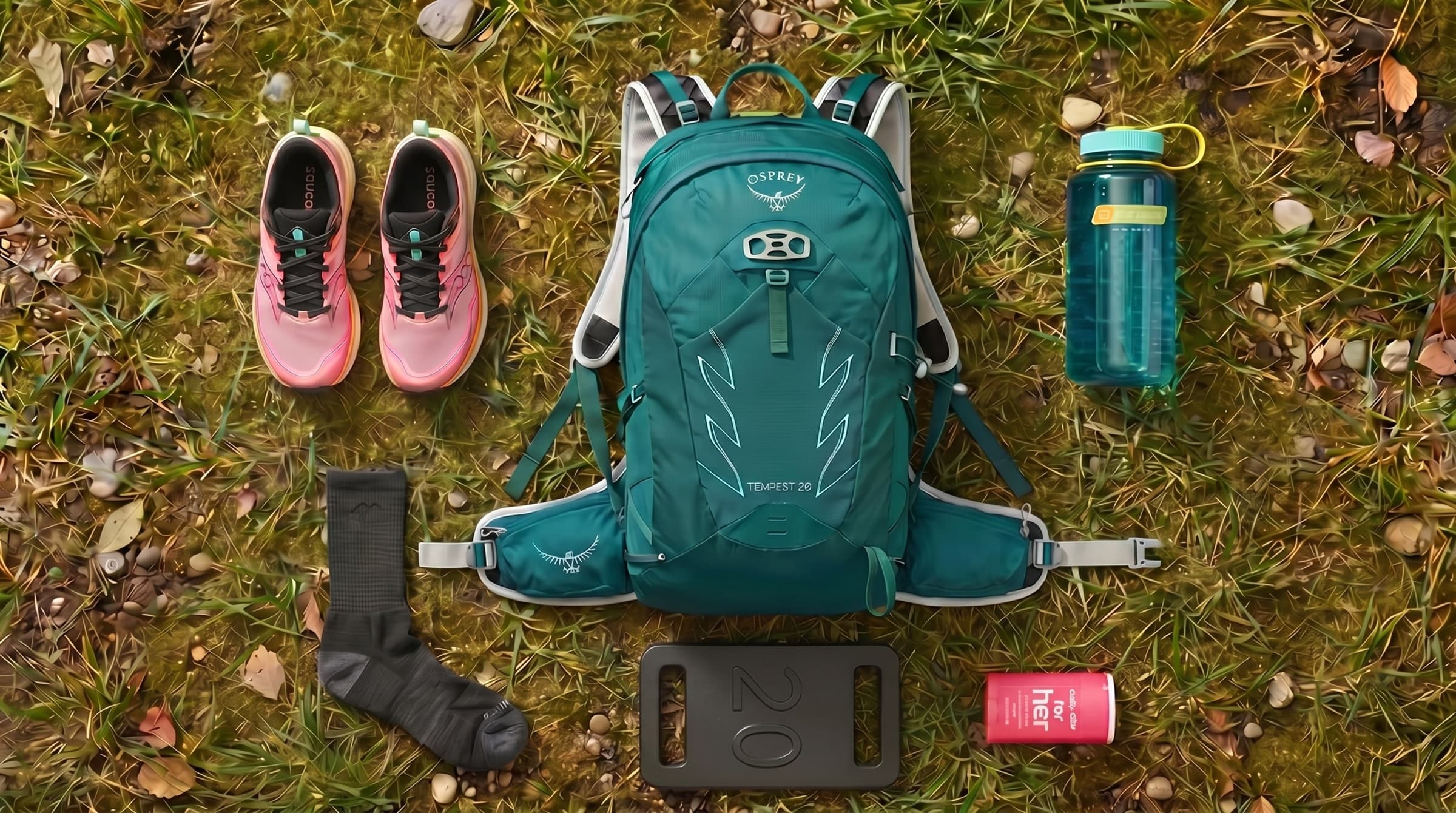 Women's Rucker - kit flat lay