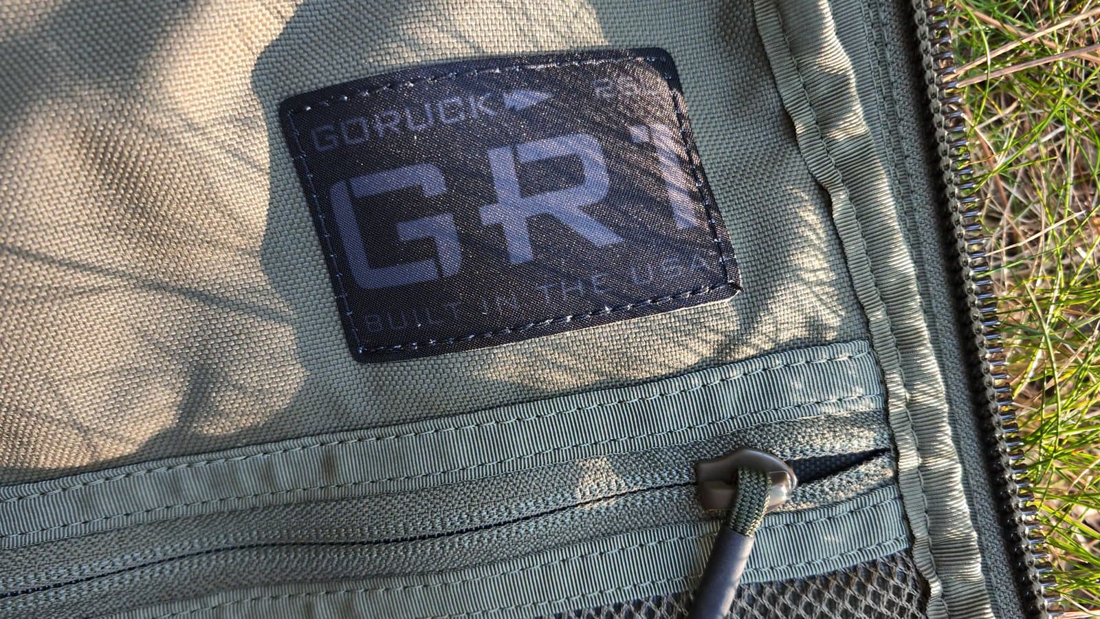 Close-up of the GR1 patch inside the lid