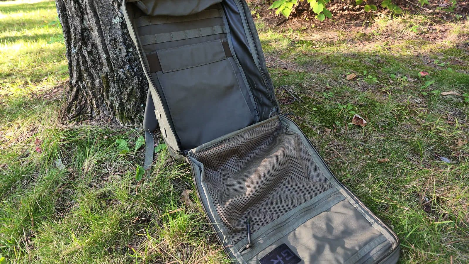 My green GR1 opened flat on the grass