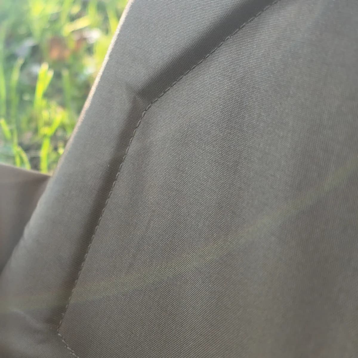The smoother 210D lining of my vest