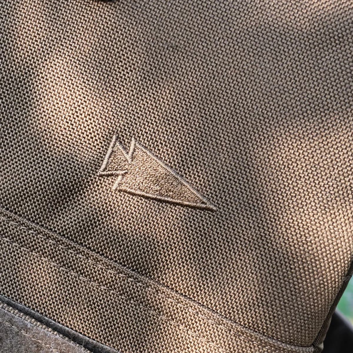 500D exterior weave and embroidered GORUCK arrow on my vest