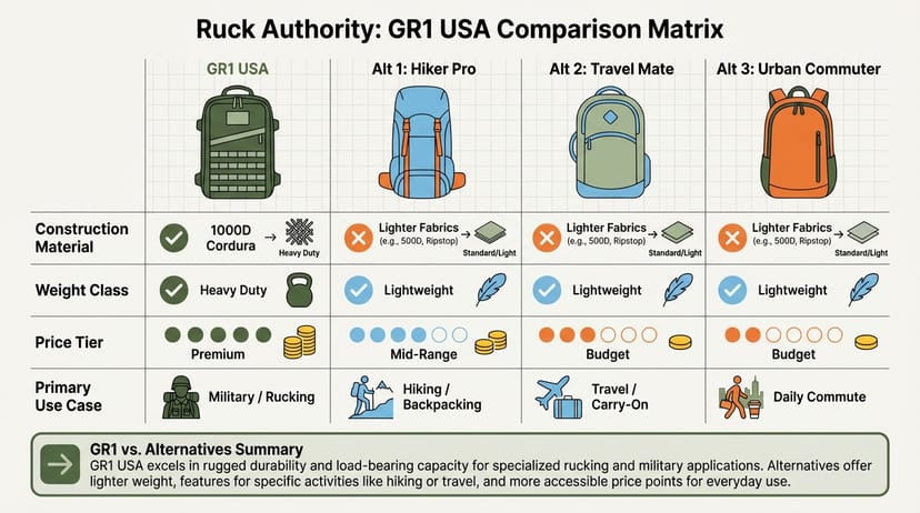 Comparison to Alternatives - editorial illustration