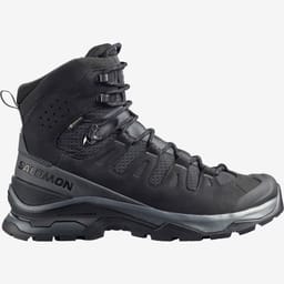 Salomon Quest 5 GORE-TEX hiking boot, Asphalt and Black, lateral side view