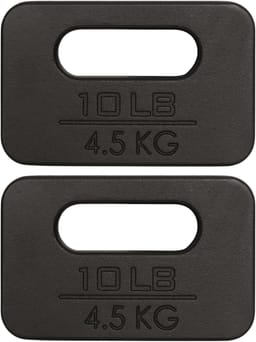 Yes4All Cast Iron Rucking Weight 10 lb Pair (20 lb total)