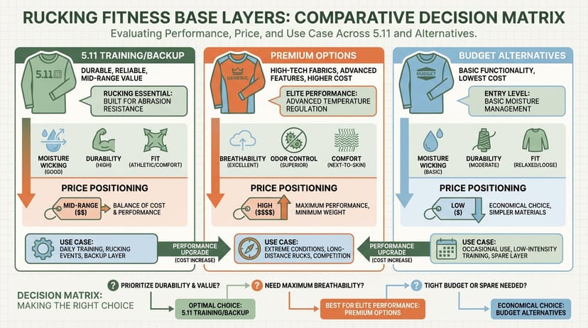 5.11 base layers compared with synthetic and merino alternatives
