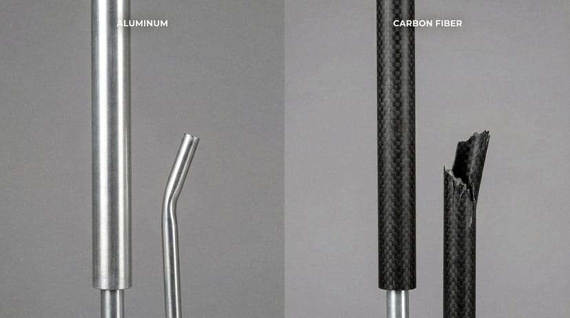 Aluminio vs. fibra de carbono: el duelo de materiales