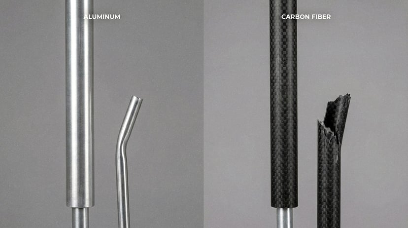 Aluminium kontra carbon: pojedynek materiałów