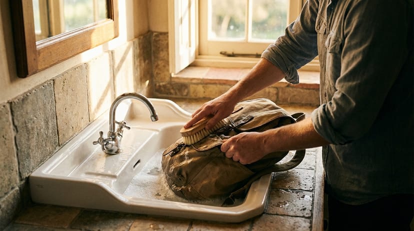 The proper hand-washing method - editorial illustration