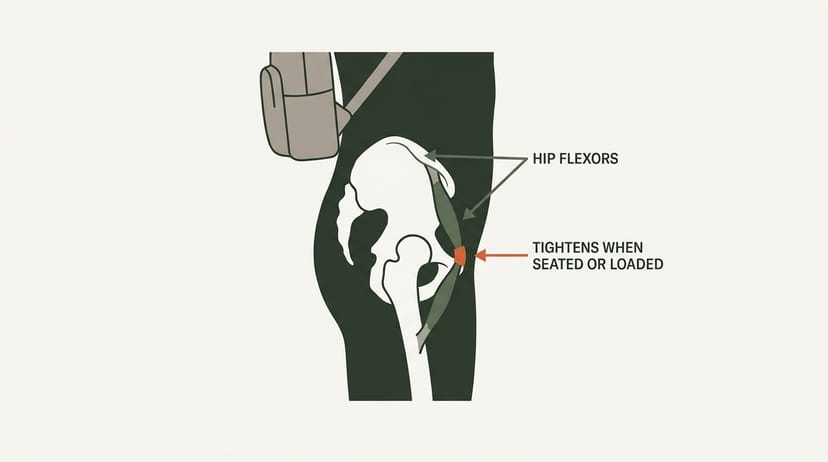 What are the hip flexors and why do they matter - editorial illustration