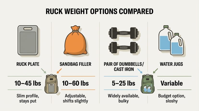 Ruck plates and weight options