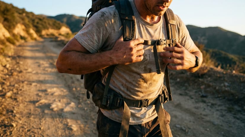 Equipment considerations for ruck running - editorial illustration