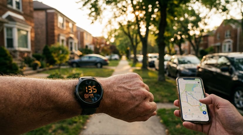 Heart rate targets and monitoring - editorial illustration