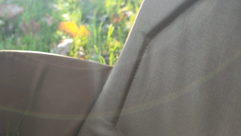 The smoother 210D interior lining and seam of my vest